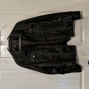 Toni Morgan Faux Leather jacket Size XL Black